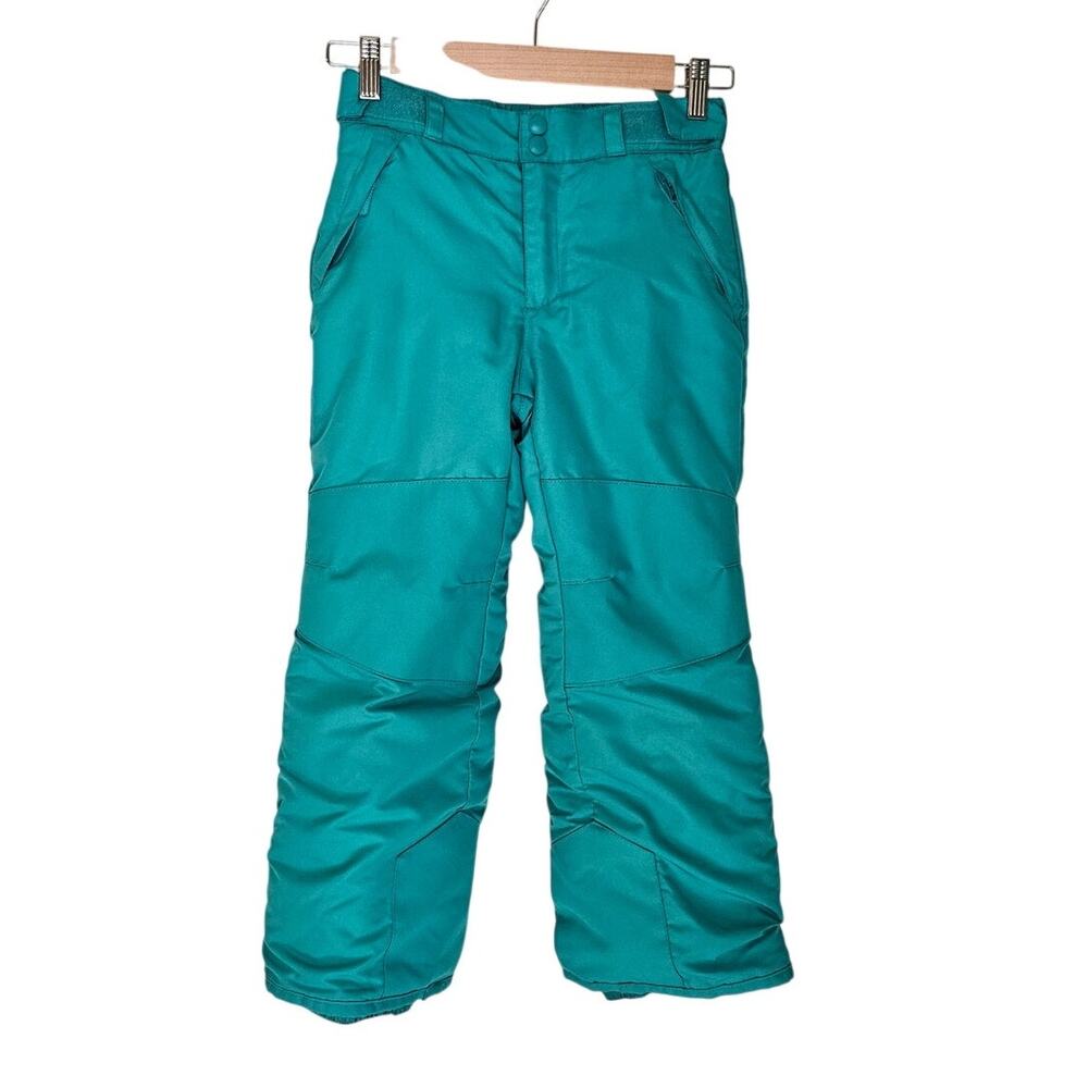 All In Motion Girls Teal Snow Ski Pants Winter Insulated Waterproof Size Small